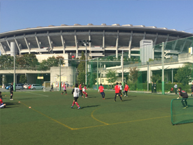 試合の写真