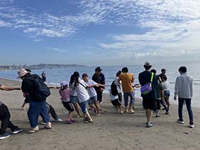 三浦海岸　地引網体験