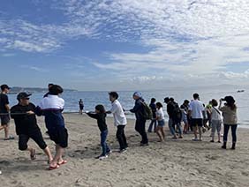 三浦海岸　地引網体験