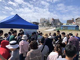 三浦海岸　地引網体験